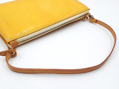 LOUIS VUITTON Verni Lexington Yellow Pouch