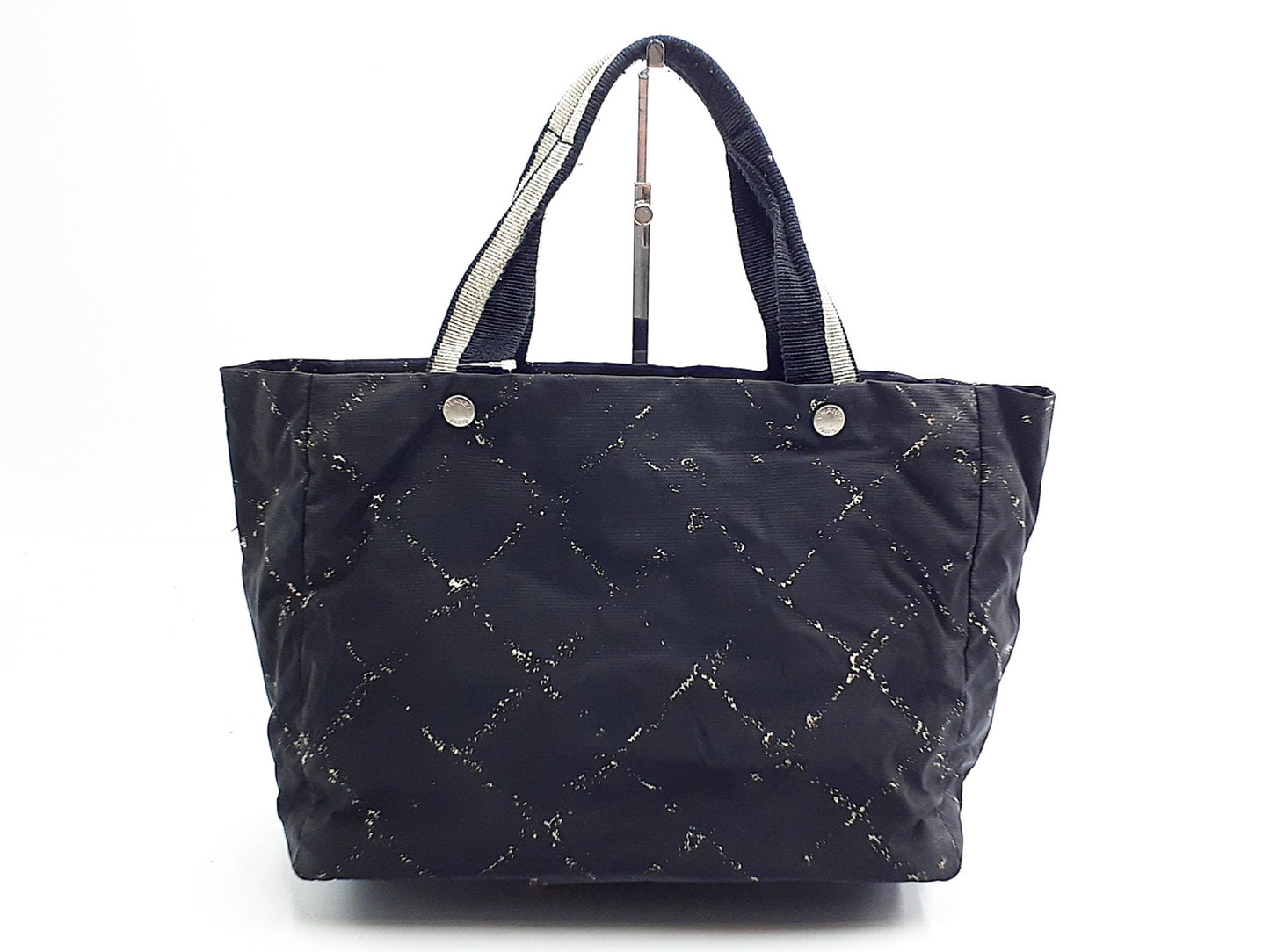 CHANEL Old Travel Line Black Nylon 6th Series Tote Bag