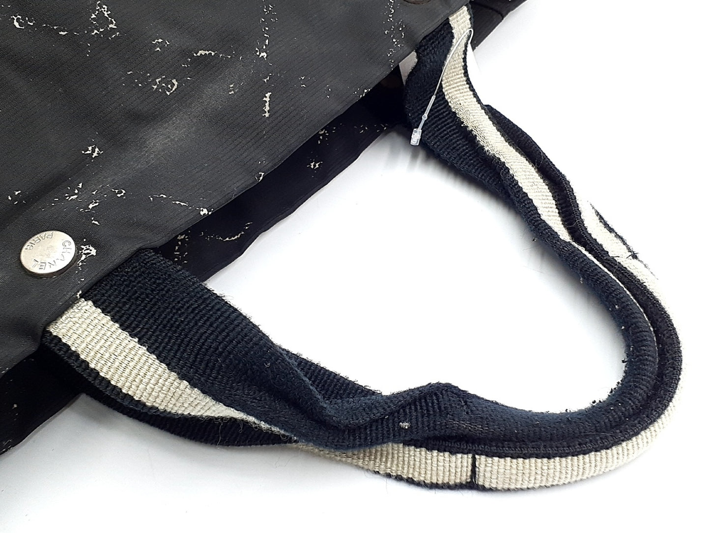 CHANEL Old Travel Line Black Nylon 6th Series Tote Bag