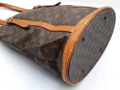 LOUIS VUITTON Monogram Bucket GM Tote Bag