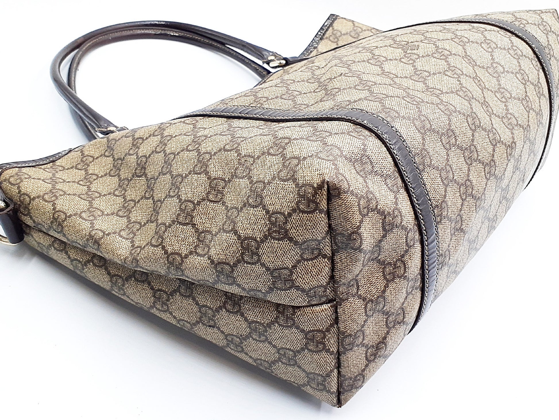 GUCCI GG Supreme Leather Tote 197953 Tote Bag