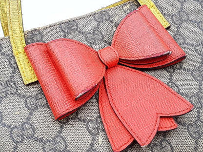 GUCCI 3-Piece Set GG Crystal GG Supreme GG Canvas Leather Bag Tote Bag