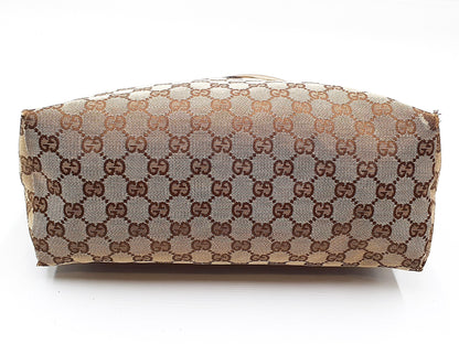 GUCCI 3-Piece Set GG Supreme GG Canvas Leather Tote Leather Shoulder Tote Bag