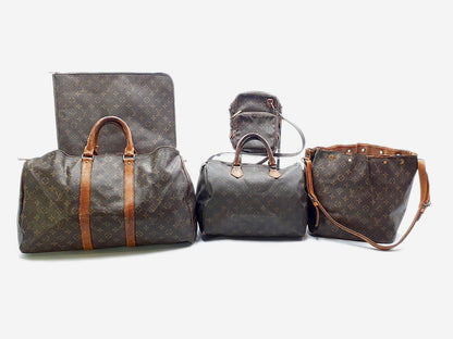 LOUIS VUITTON 5-Piece Set Monogram Keepol 45 Speedy 30 Petit Noe Amazon Documan Boston Bag