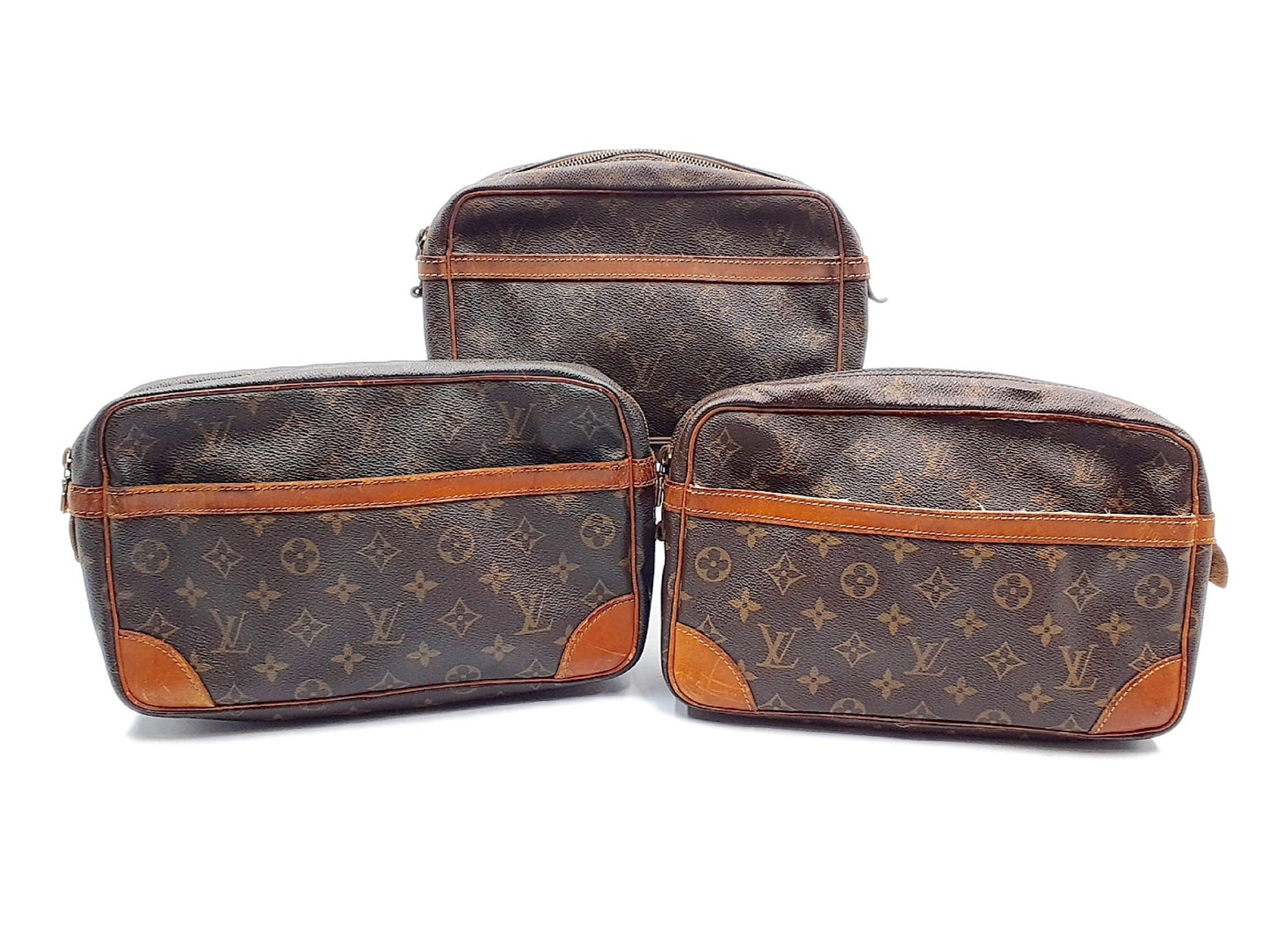 LOUIS VUITTON Monogram Compiegne 3-Piece Set Second Bag