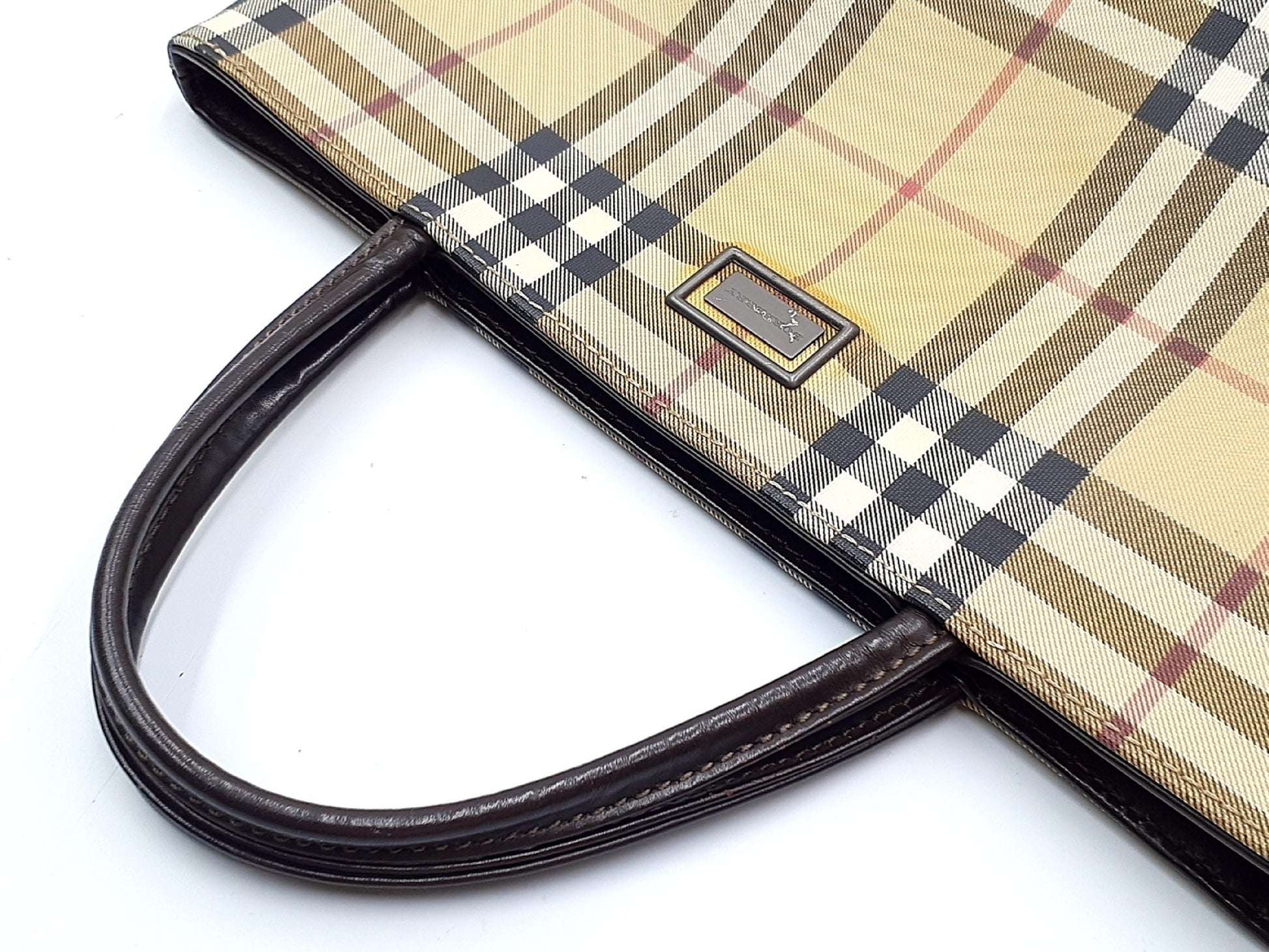 BURBERRY Novacheck Leather Bag Set of 4 Tote Bags