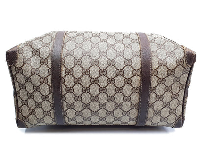 GUCCI 3-Piece Set GG Supreme Sherry Line Gold Hardware Vintage Handbag Shoulder Bag