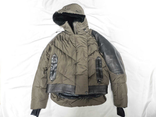 HERMES Hermes Leather Down Jacket Men's Jacket