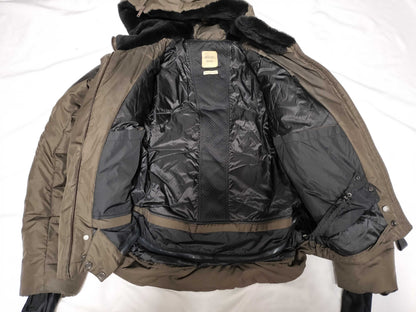HERMES Hermes Leather Down Jacket Men's Jacket