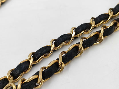 CHANEL chanel w flap w chain matrasse shoulder bag