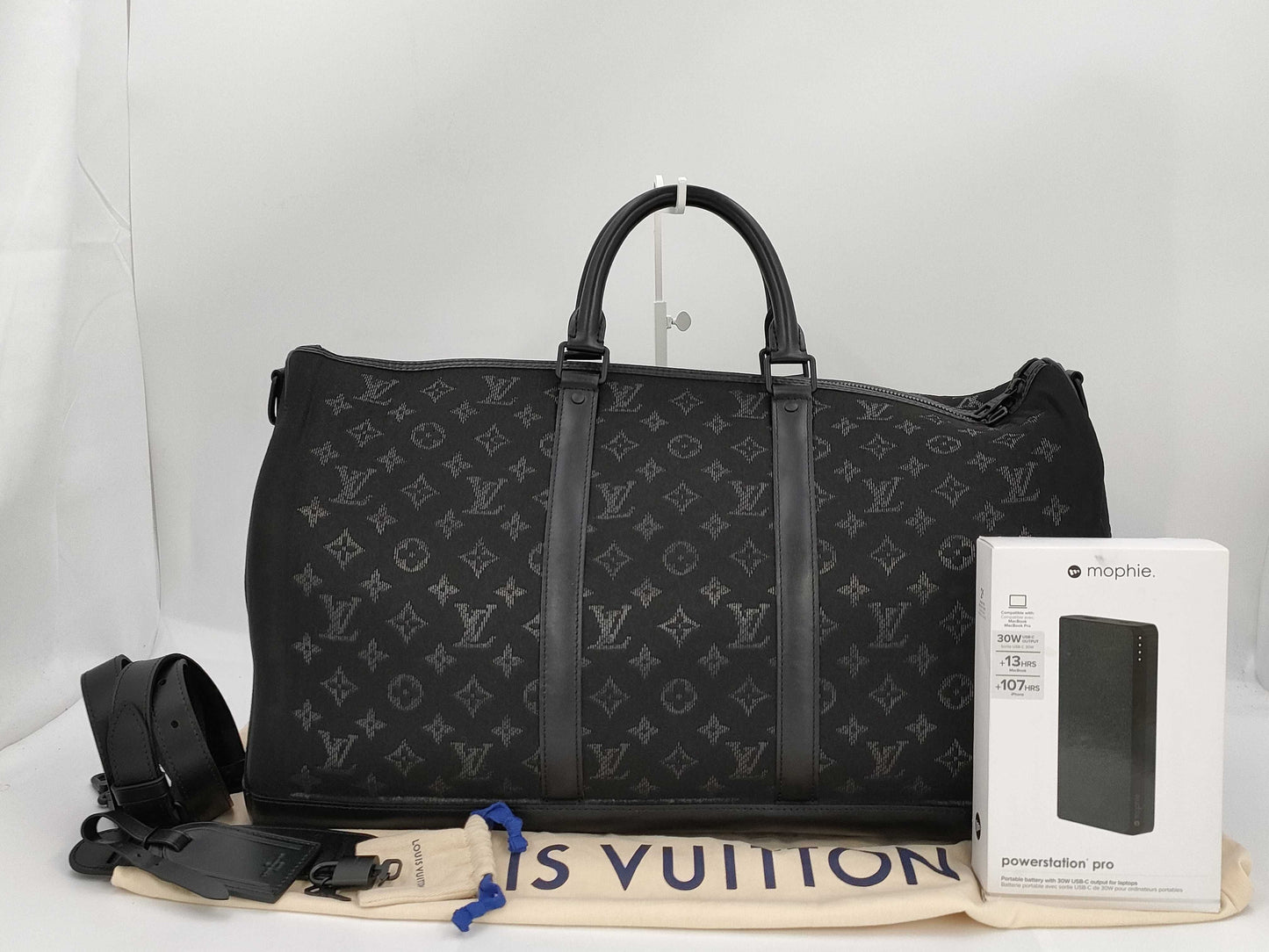 LOUIS VUITTON Vuitton VOUIS VUITTON Monogram Light Up Key Polvangliere 50 Boston Bag