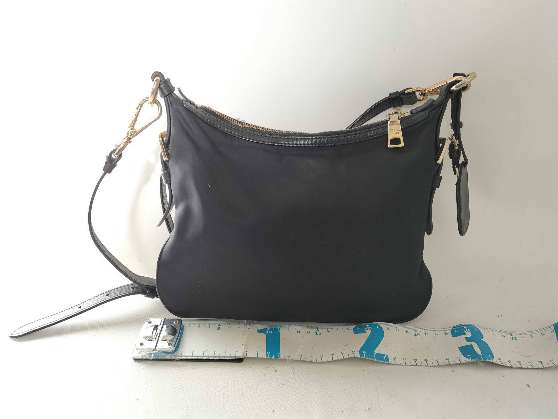 PRADA Nylon Prada Nylon Leather Shoulder Bag Shoulder Bag