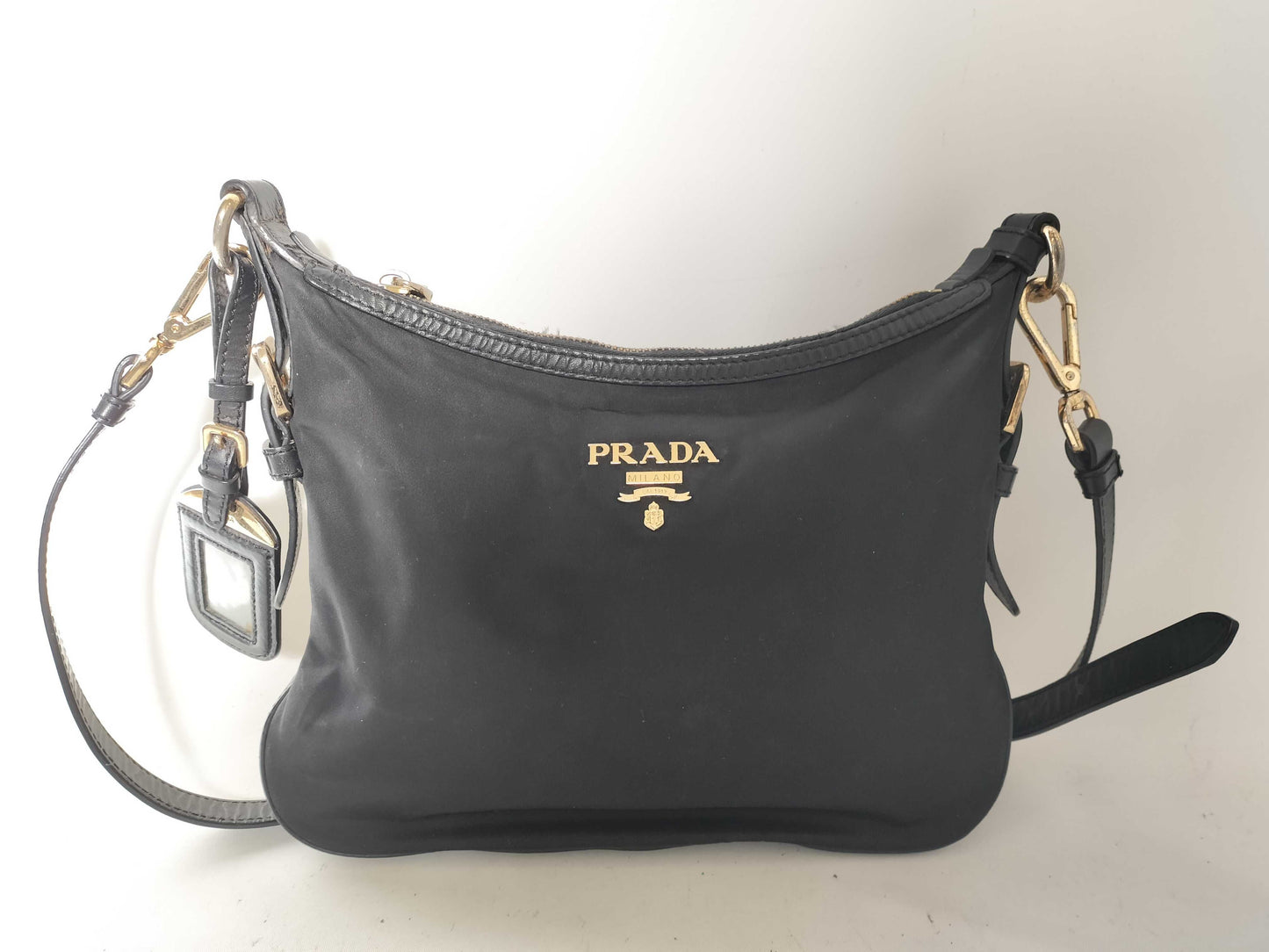 PRADA Nylon Prada Nylon Leather Shoulder Bag Shoulder Bag