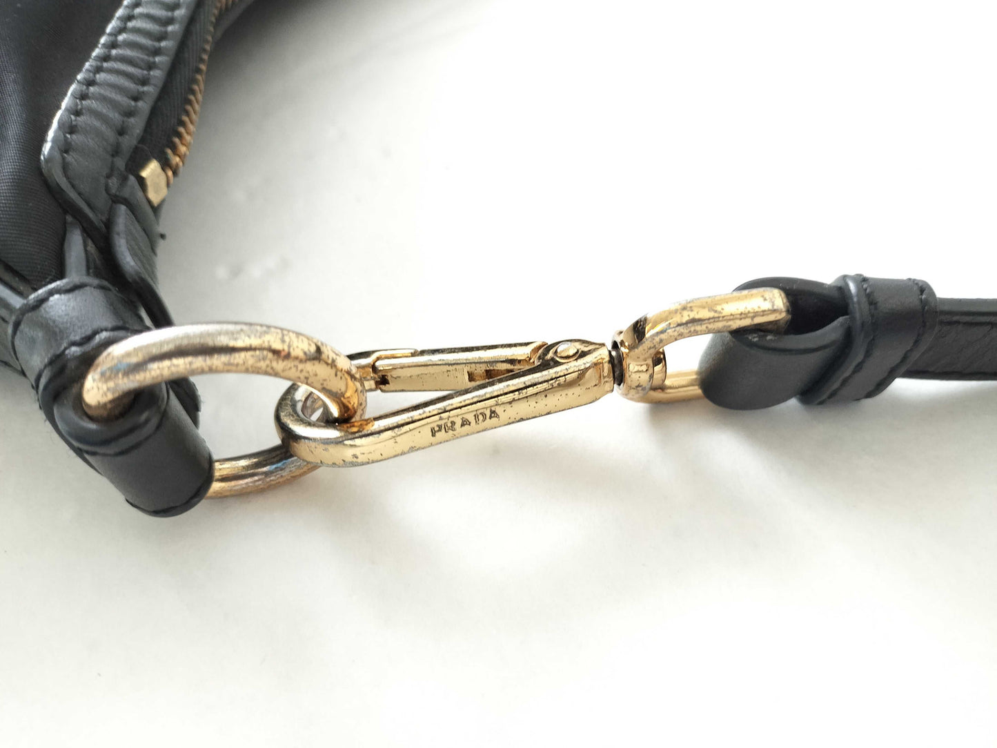 PRADA Nylon Prada Nylon Leather Shoulder Bag Shoulder Bag