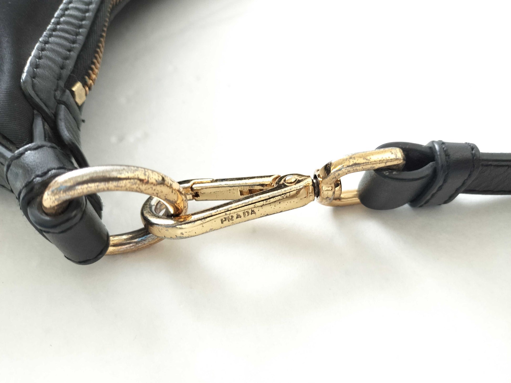 PRADA Nylon Prada Nylon Leather Shoulder Bag Shoulder Bag