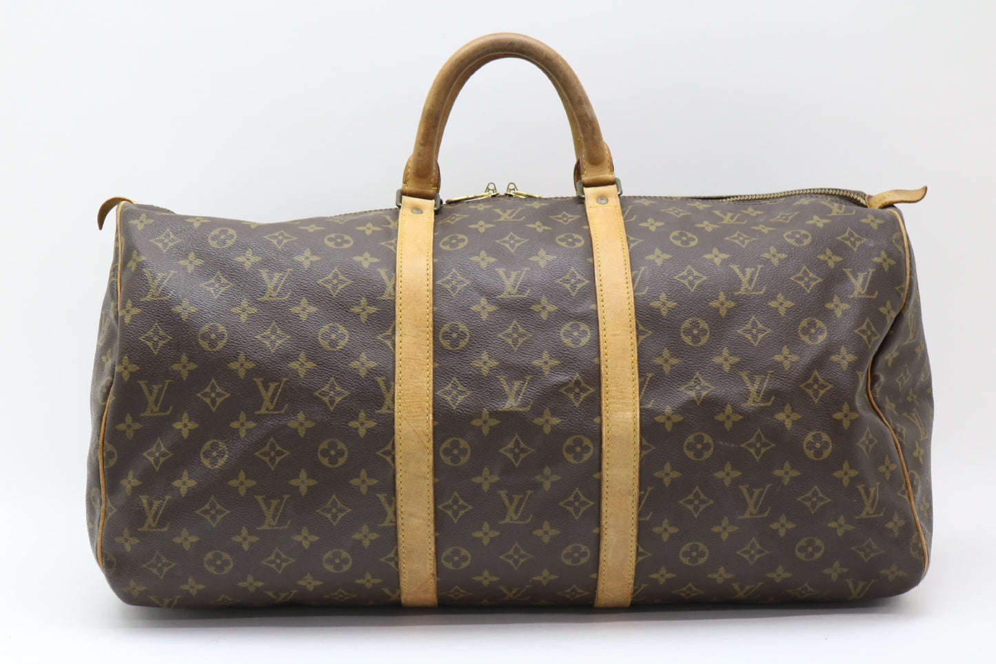 LOUIS VUITTON Monogram Keepall 55 Boston Bag
