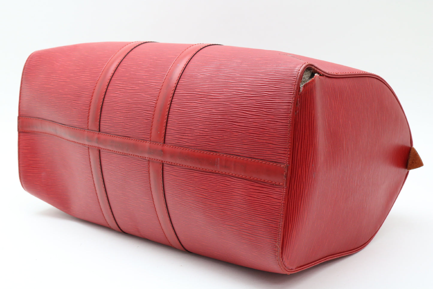 LOUIS VUITTON Epi Castilian Red Keepall 45 Boston Bag