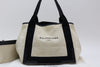 BALENCIAGA canvas x leather tote bag