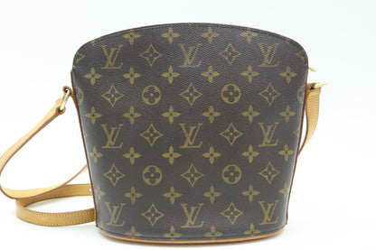 LOUIS VUITTON Monogram Drouot Shoulder Bag