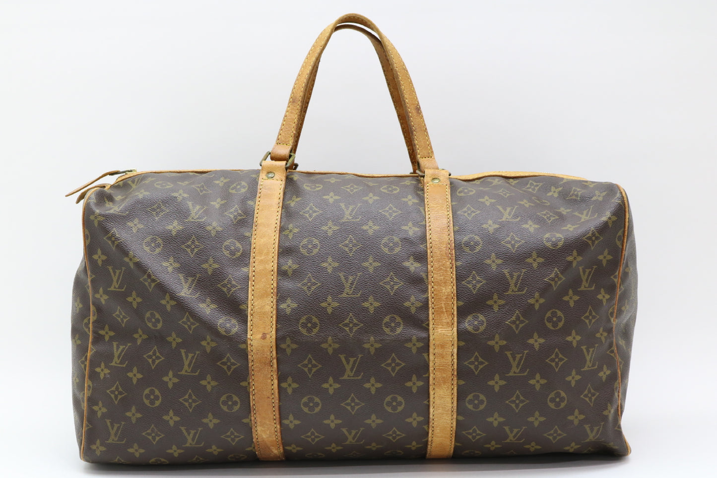LOUIS VUITTON Monogram Sax Souple 55 Boston Bag