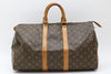 LOUIS VUITTON Monogram Keepall 45 Boston Bag