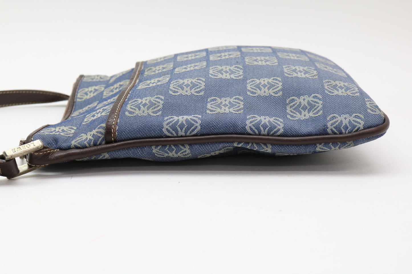 LOEWE Anagram Denim Sacoche Shoulder Bag