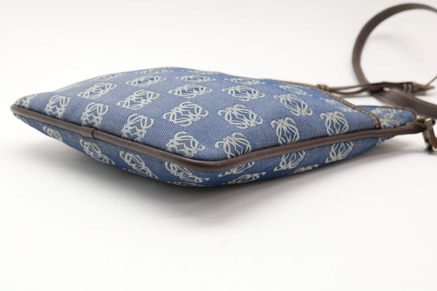 LOEWE Anagram Denim Sacoche Shoulder Bag