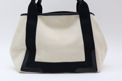 BALENCIAGA Cabas canvas and leather tote bag