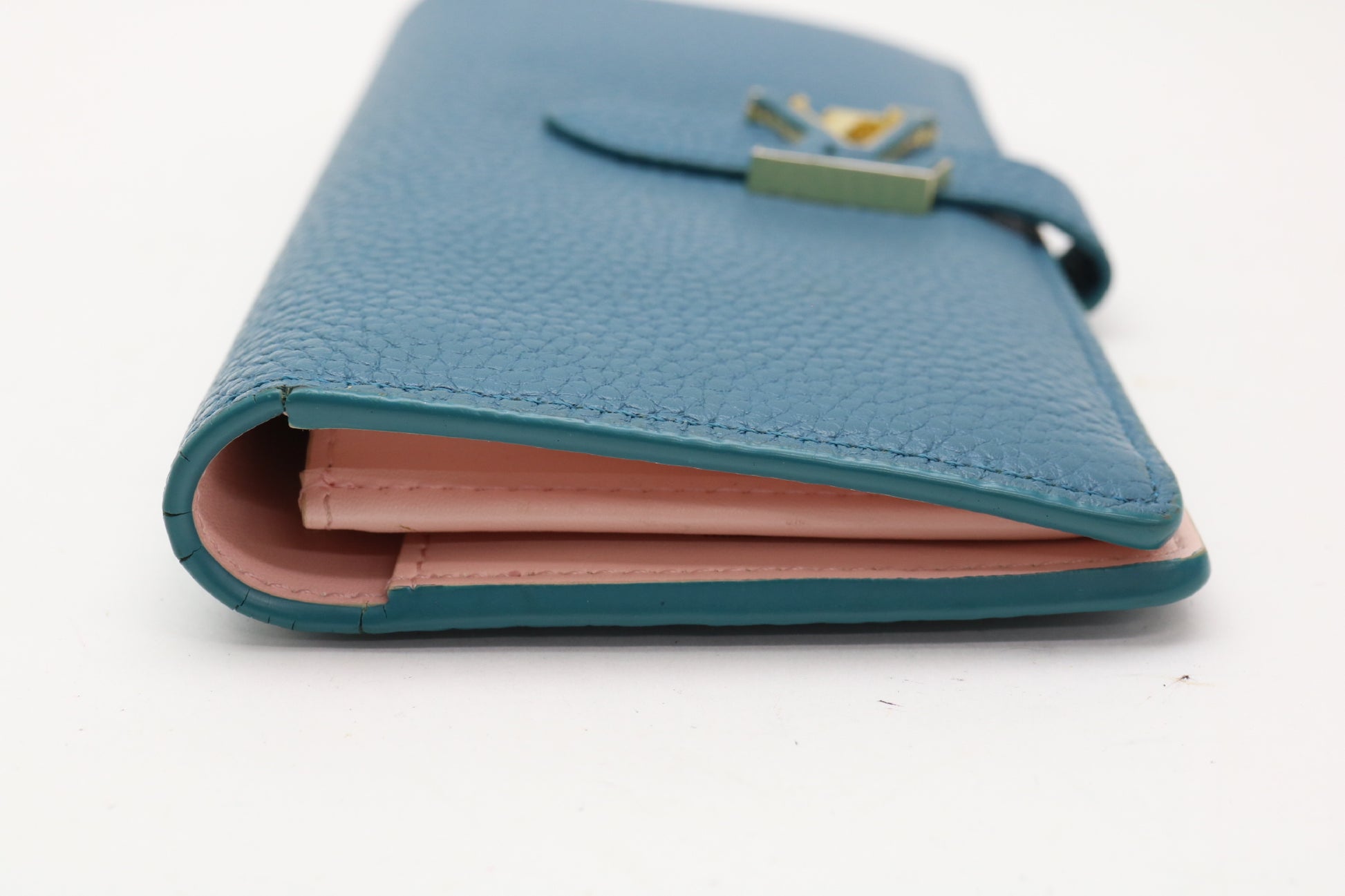 LOUIS VUITTON LV Vertical Trial Leather Wallet