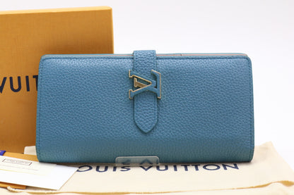 LOUIS VUITTON LV Vertical Trial Leather Wallet