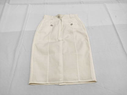 CHANEL CHANEL Skirt White Skirt