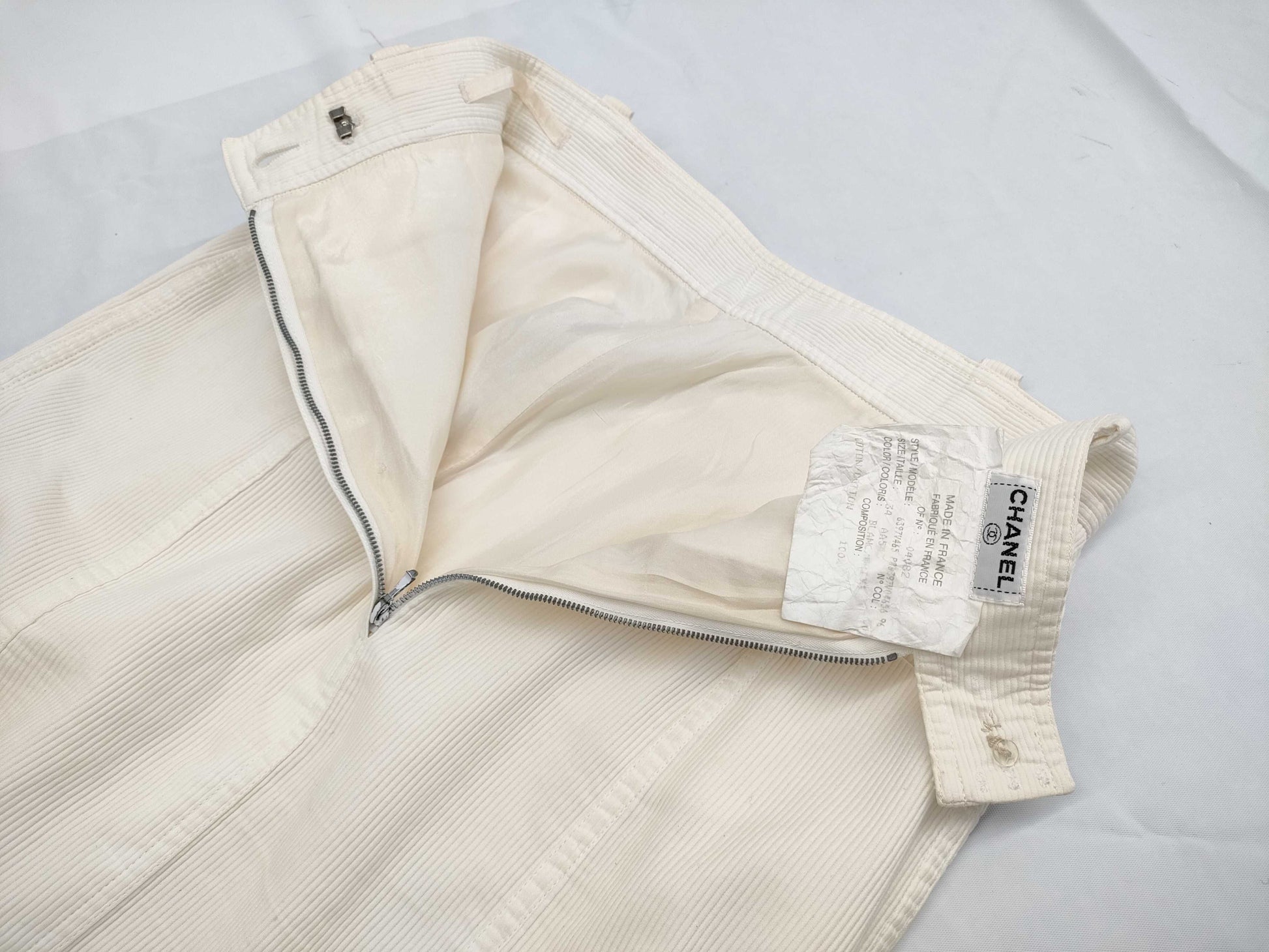 CHANEL CHANEL Skirt White Skirt