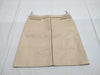 CHANEL CHANEL Leather Skirt Beige Skirt
