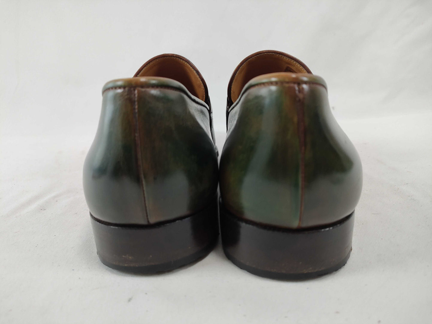 Berluti Berluti Leather Shoes Green Loafers