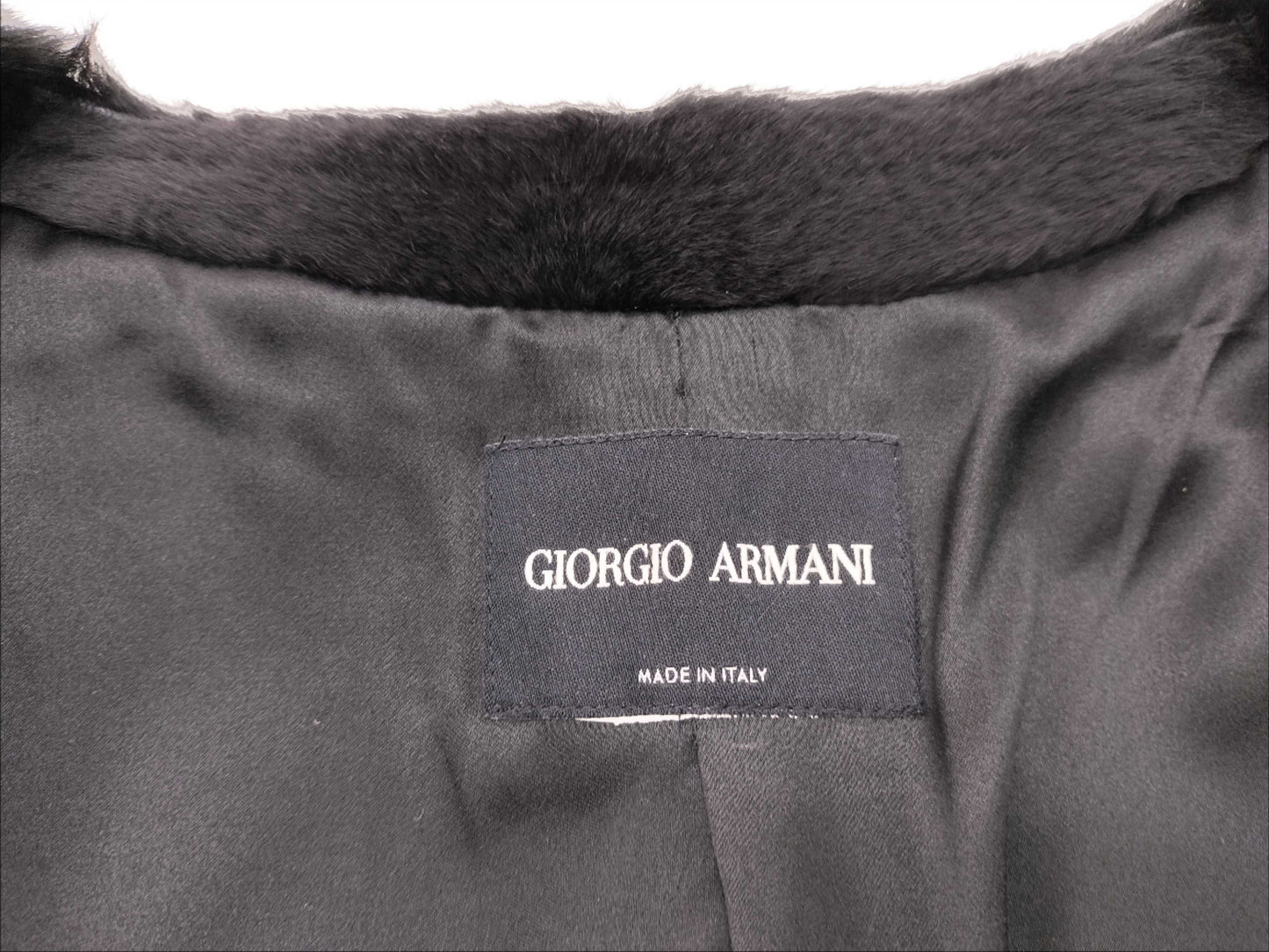 ARMANI ARMANI Fur Jacket Black Jacket