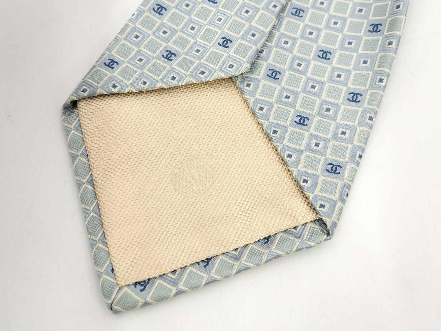 CHANEL CHANEL Tie Light Blue Other Accessories