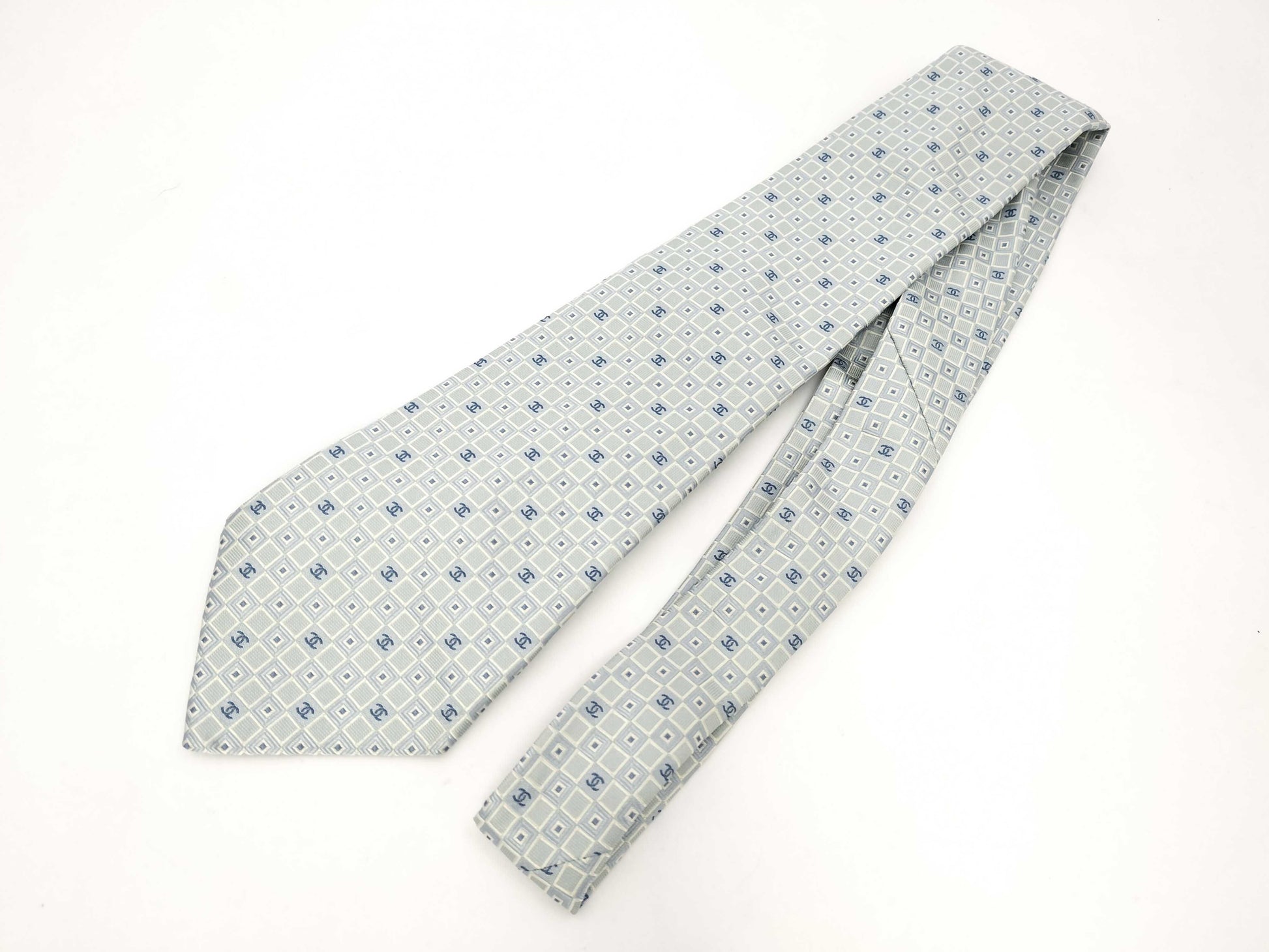 CHANEL CHANEL Tie Light Blue Other Accessories