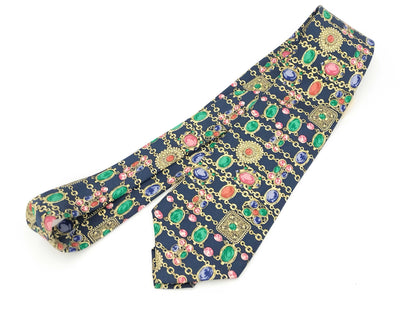 CHANEL CHANEL Tie Chain Print Navy Other Accessories