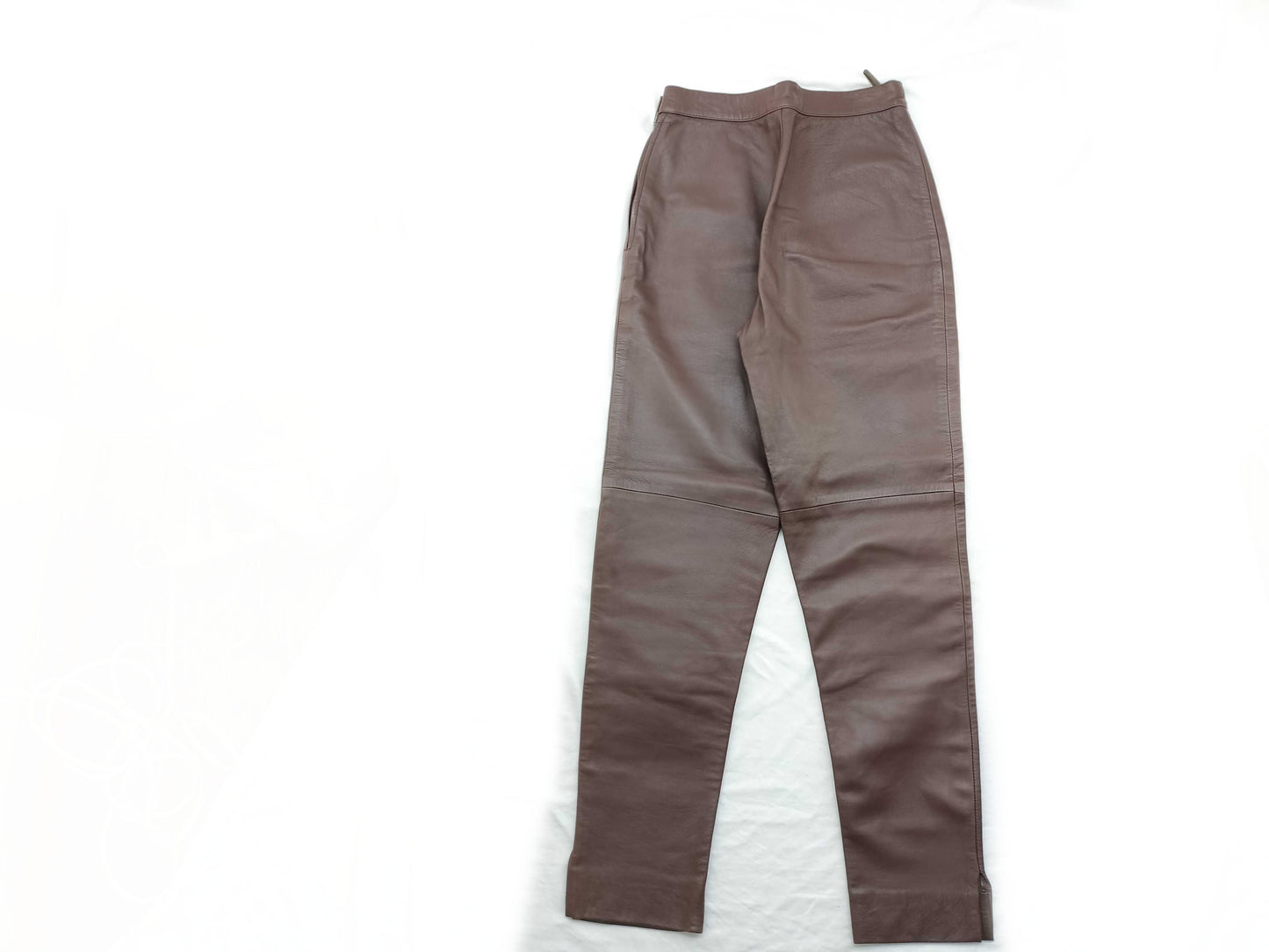 CELINE CELINE Leather Pants Brown Pants