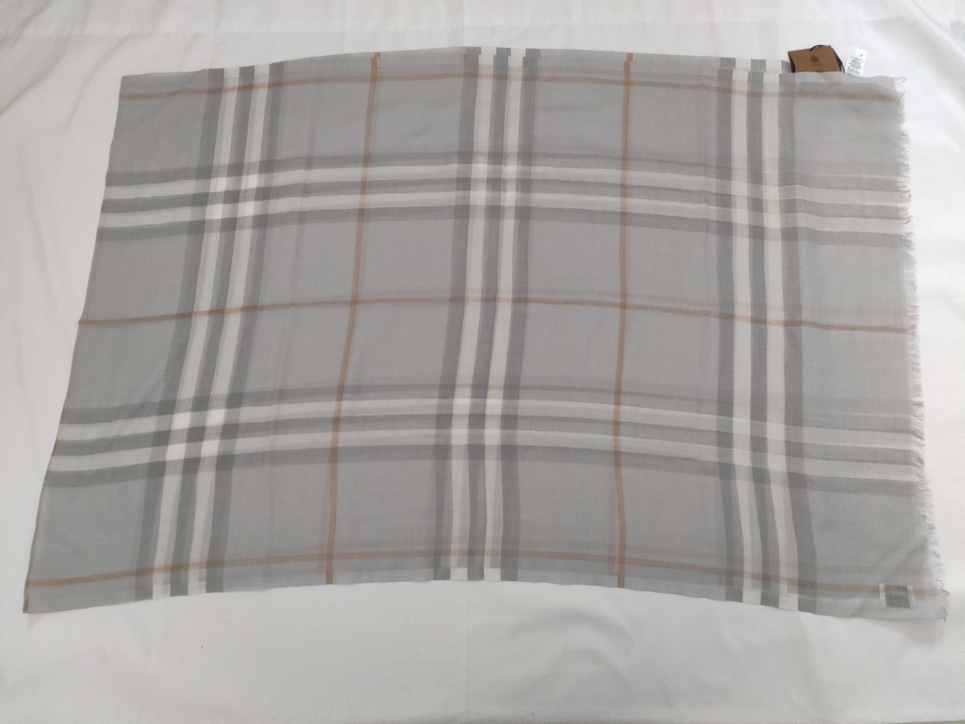 BURBERRY New BURBERRY Wool x Silk Stole Grey Other Accessories