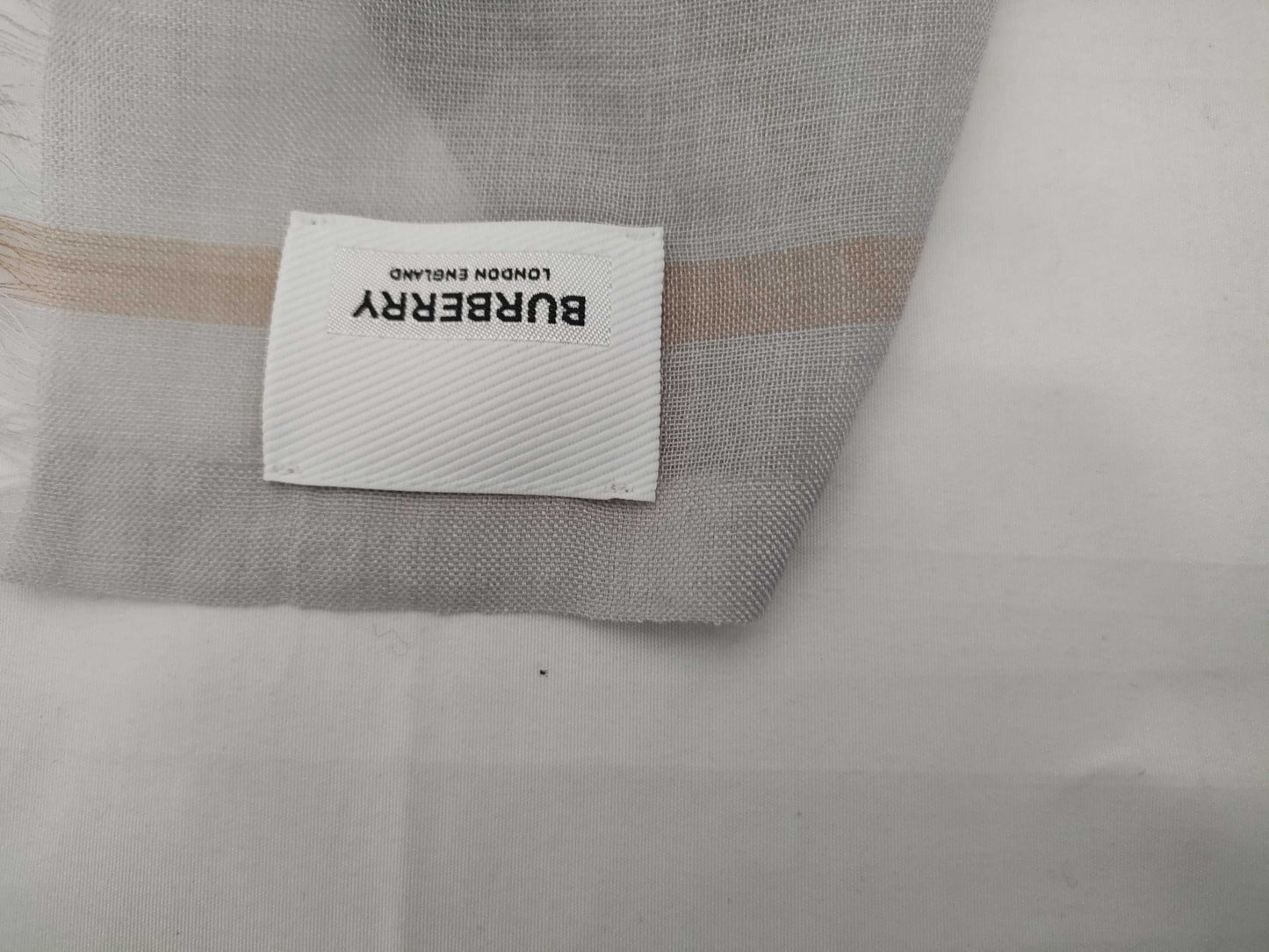 BURBERRY New BURBERRY Wool x Silk Stole Grey Other Accessories