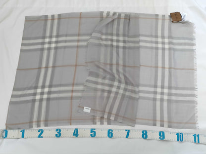 BURBERRY New BURBERRY Wool x Silk Stole Grey Other Accessories