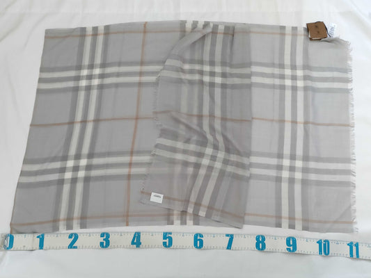 BURBERRY New BURBERRY Wool x Silk Stole Grey Other Accessories