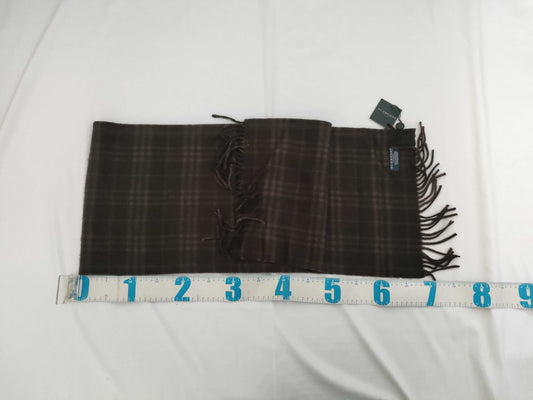 BURBERRY New BURBERRY 100% Cashmere Muffler Dark Brown Other Accessories