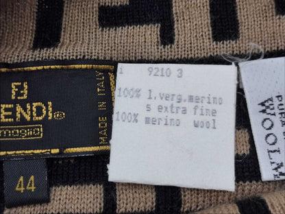 FENDI Zucca Pattern FENDI Knit Skirt Beige Skirt