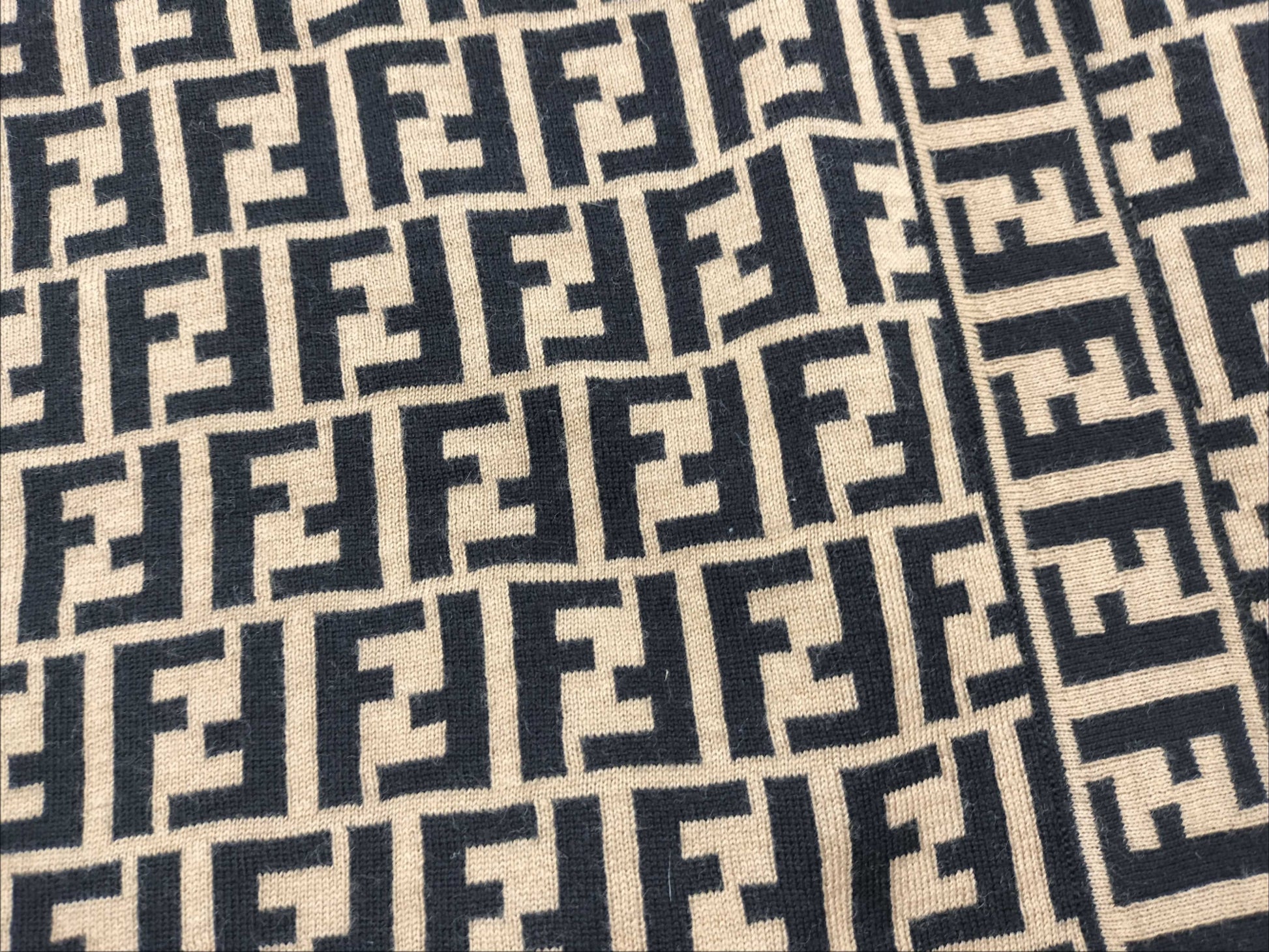 FENDI Zucca Pattern FENDI Knit Skirt Beige Skirt