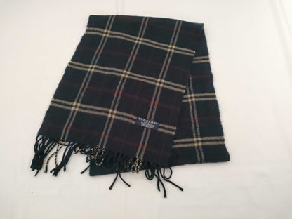 BURBERRY BURBERRY Nova Check 100% Cashmere Muffler Navy Other Accessories