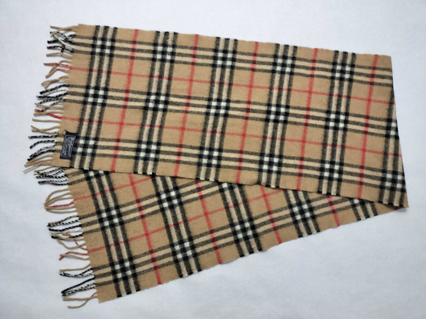 BURBERRY BURBERRY Novacheck 100% Cashmere Muffler Beige Muffler