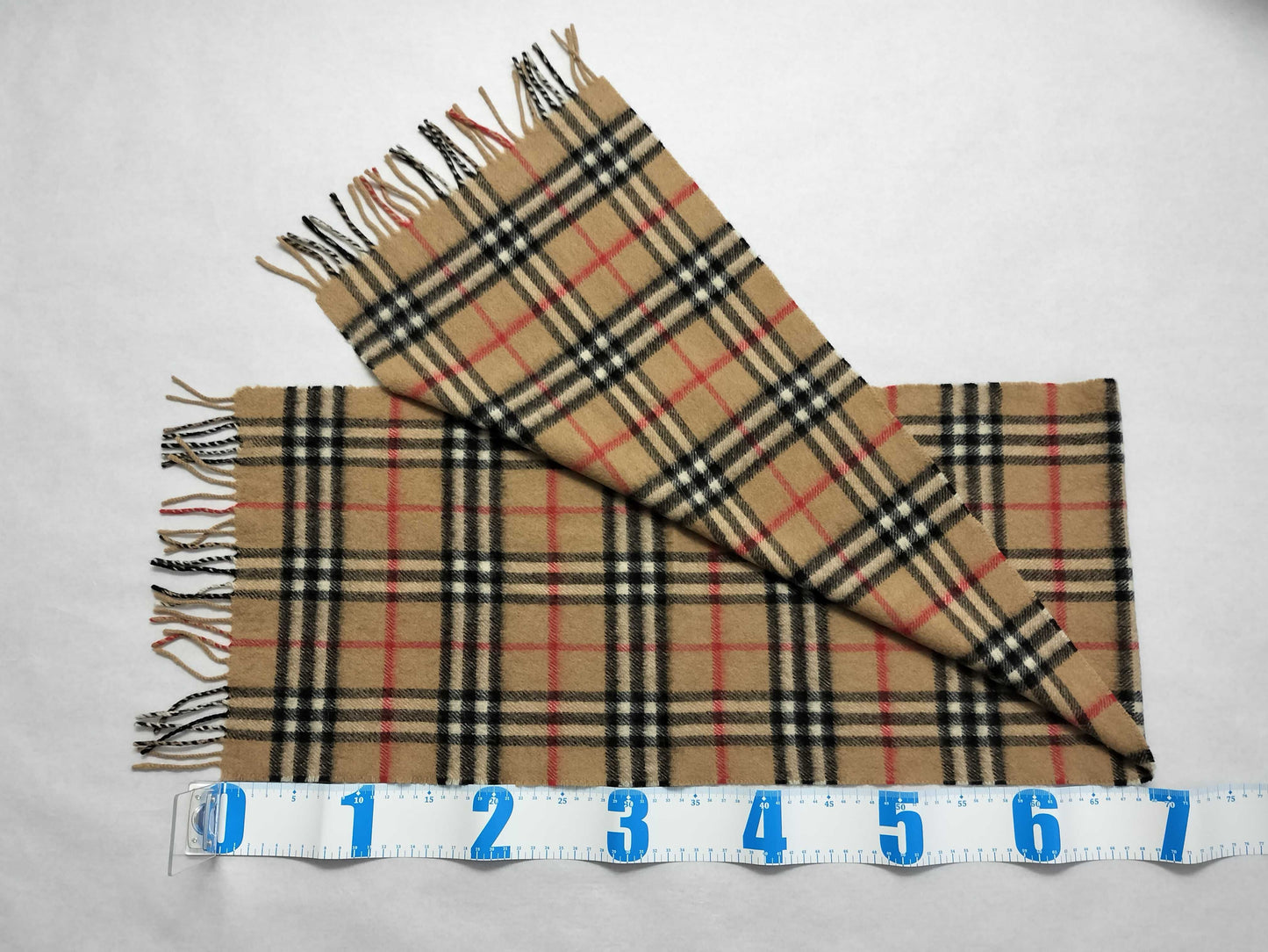 BURBERRY BURBERRY Novacheck 100% Cashmere Muffler Beige Muffler