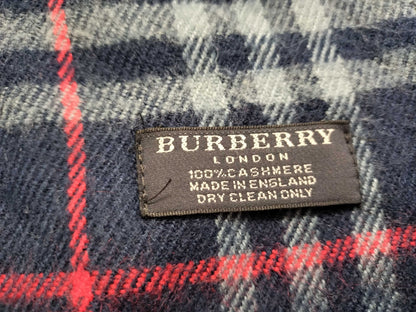 BURBERRY BURBERRY Novacheck 100% Cashmere Muffler Navy Muffler